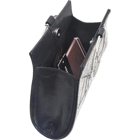 MOSSMON Crystal Bride and Bridesmaid Elegant Wristlet Bag for Women - Picture 3 of 7